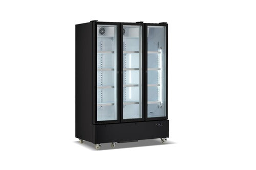 מקרר משקאות 3 דלתות שקופות צבע שחור RFK‑1150 זק״ש Sachs