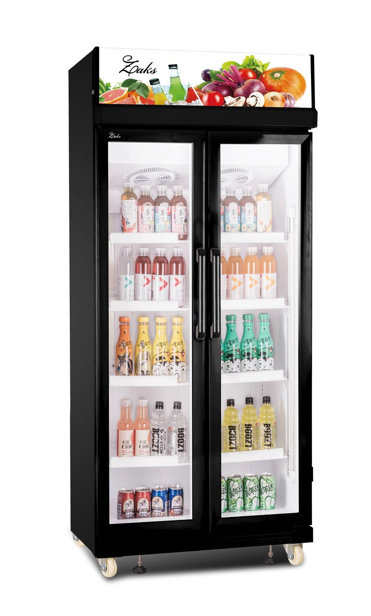 מקרר משקאות תעשייתי 2 דלתות שקופות זק"ש Sachs EF-550